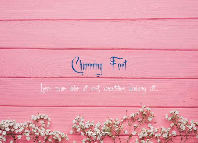 Charming Font example